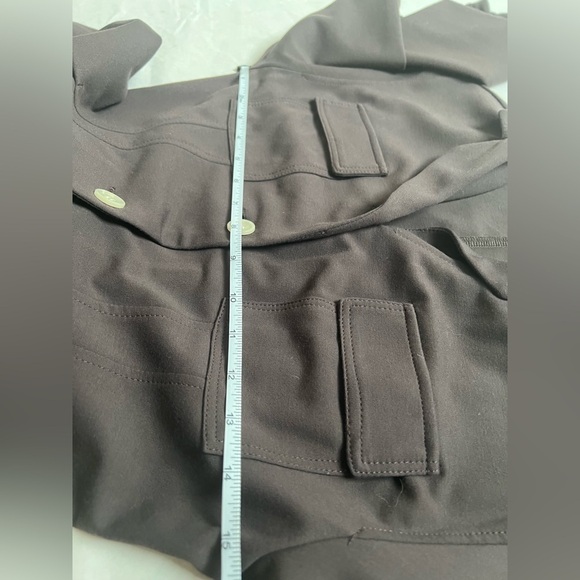 Snidel Long Sleeve All-In-One Straight Leg Belted Size 0 Brown Jumpsuit Romper - Picture 7 of 9